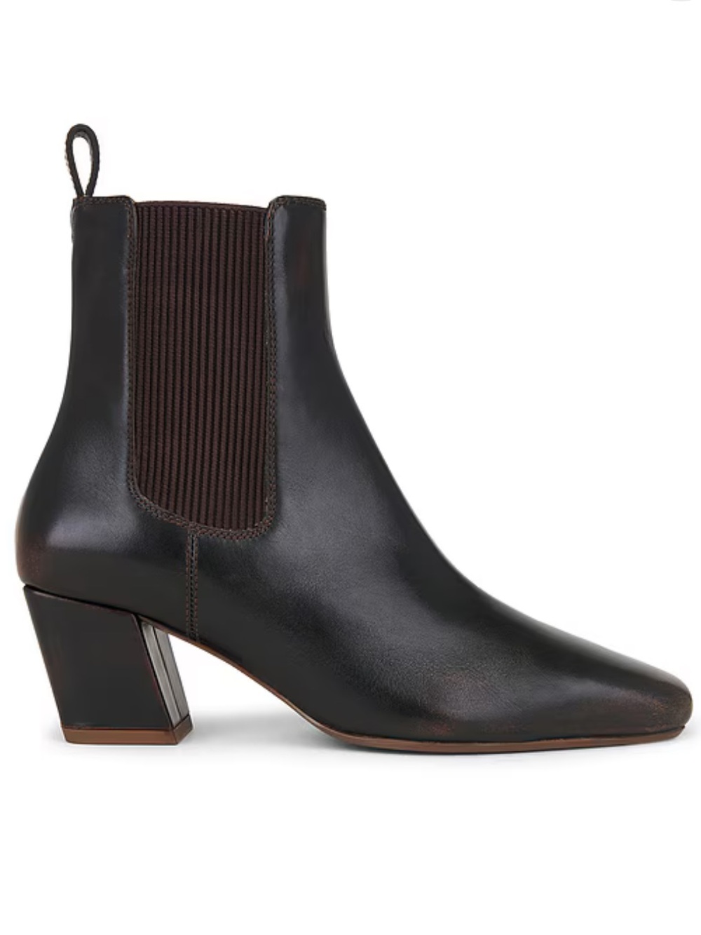 Seychelles Josie Boot in Dark Brown Leather Square Toe
